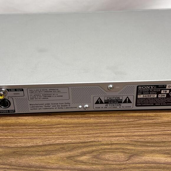 Sony DVP-NS75H Silver CD/DVD Player HDMI 720p / 1080i Upscale No Remote - Picture 8 of 10